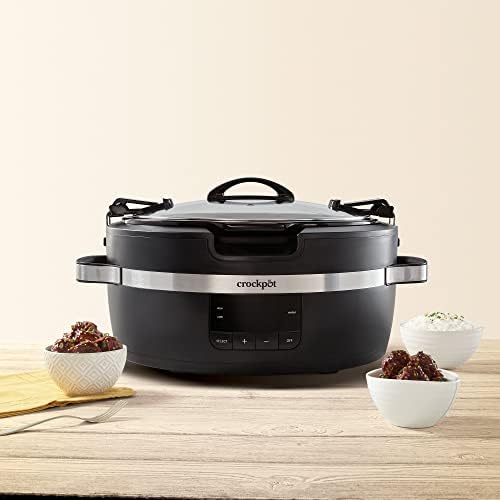 Crock-Pot Thermoshield 6 Quart Slow Cooker with Carry Handles Edition-U1XS