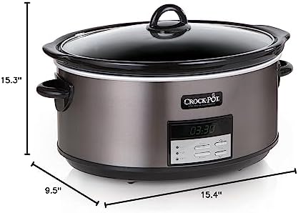 Crock-Pot 8 Quart Programmable Slow Cooker with Auto Warm Edition-4GHB