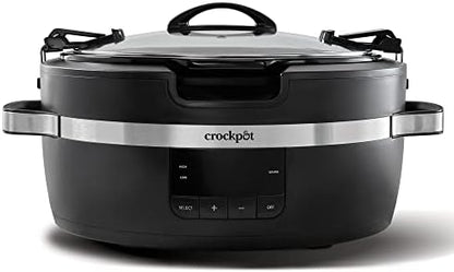 Crock-Pot Thermoshield 6 Quart Slow Cooker with Carry Handles Edition-U1XS