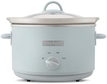 Crock-Pot 4.5 Quart Manual Slow Cooker – Macaroon Blue Edition-5D7U