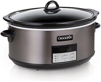 Crock-Pot 8 Quart Programmable Slow Cooker with Auto Warm Edition-4GHB