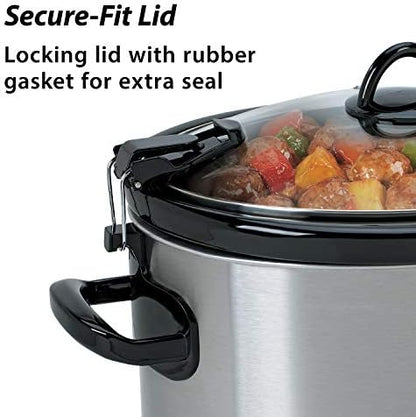 Crock-Pot Cook & Carry 6 Quart Portable Slow Cooker Edition-D3XF