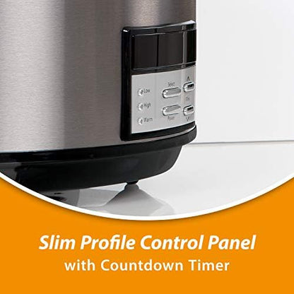Crock-Pot 8 Quart Programmable Slow Cooker with Auto Warm Edition-4GHB