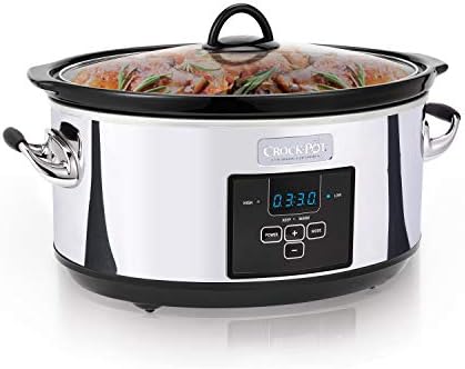 Crock-Pot 7 Quart Programmable Slow Cooker – Polished Platinum Edition-EM3P