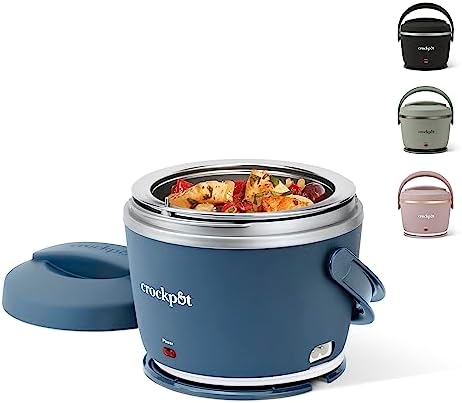 Crock-Pot Electric Lunch Box Food Warmer 20oz – Faded Blue Edition-CPV2