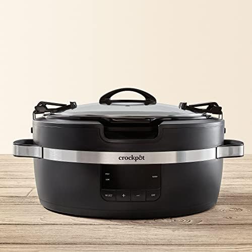 Crock-Pot Thermoshield 6 Quart Slow Cooker with Carry Handles Edition-U1XS