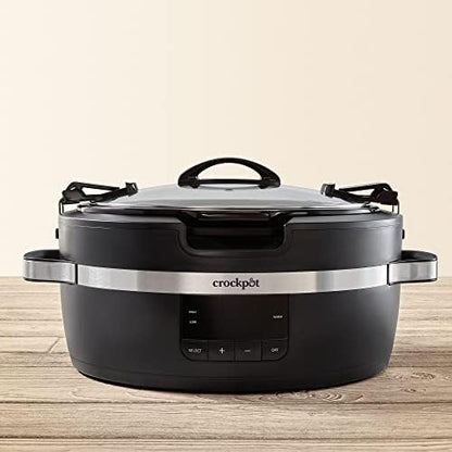 Crock-Pot Thermoshield 6 Quart Slow Cooker with Carry Handles Edition-U1XS
