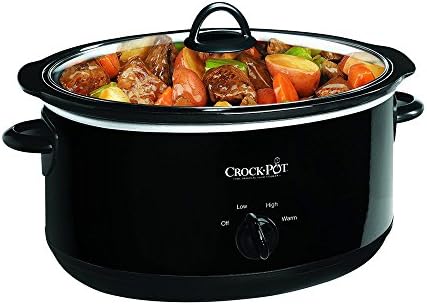 Crock-Pot 8 Quart Manual Slow Cooker – Black Edition-V18C