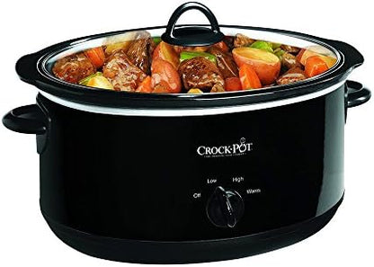 Crock-Pot 8 Quart Manual Slow Cooker – Black Edition-V18C