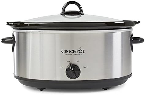 Crock-Pot 7 Quart Oval Manual Slow Cooker – Stainless Steel Edition-CYKC