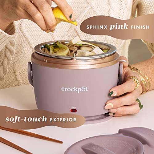 Crock-Pot Electric Lunch Box Food Warmer 20oz – Blush Pink Edition-7PE2