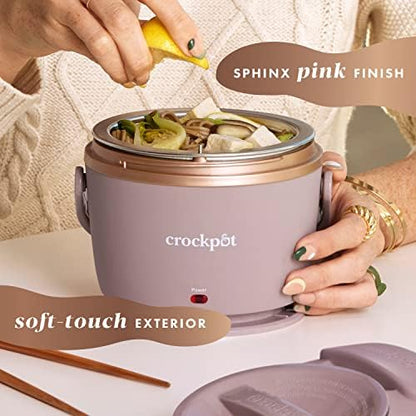 Crock-Pot Electric Lunch Box Food Warmer 20oz – Blush Pink Edition-7PE2