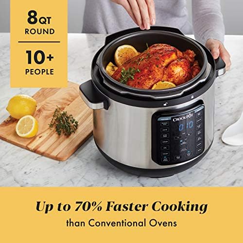 Crock-Pot 8 Quart Express Crock Multi-Use Pressure Cooker Edition-CF35