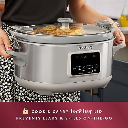 Crock-Pot 7 Quart Programmable Cook & Carry Slow Cooker Edition-VJ15