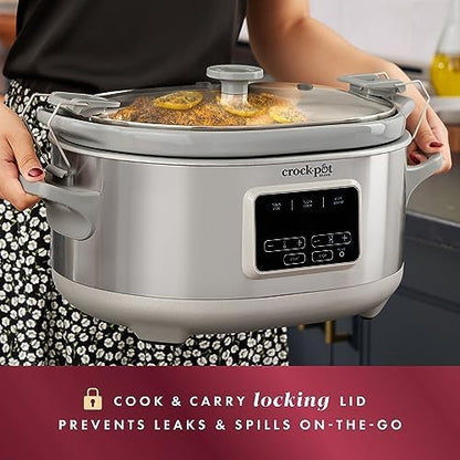 Crock-Pot 7 Quart Programmable Cook & Carry Slow Cooker Edition-VJ15