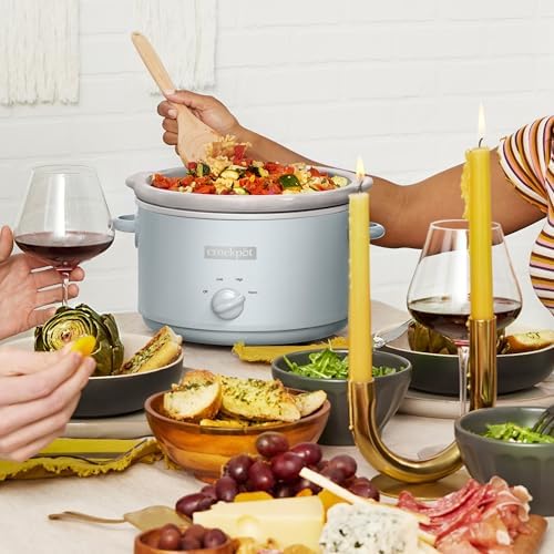 Crock-Pot 4.5 Quart Manual Slow Cooker – Macaroon Blue Edition-5D7U