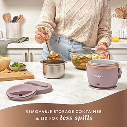 Crock-Pot Electric Lunch Box Food Warmer 20oz – Blush Pink Edition-7PE2