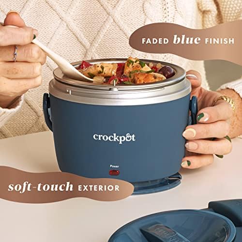 Crock-Pot Electric Lunch Box Food Warmer 20oz – Faded Blue Edition-CPV2