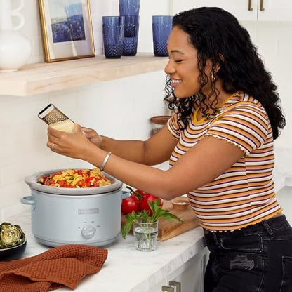 Crock-Pot 4.5 Quart Manual Slow Cooker – Macaroon Blue Edition-5D7U