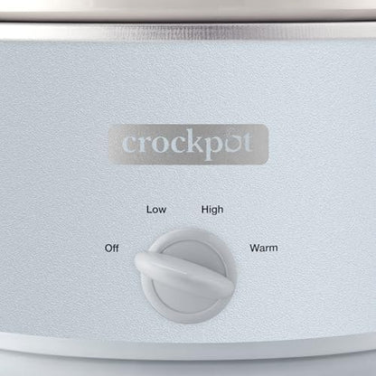 Crock-Pot 4.5 Quart Manual Slow Cooker – Macaroon Blue Edition-5D7U
