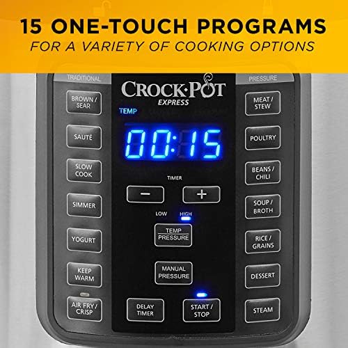 Crock-Pot Express Crisp 8 Quart 10-in-1 Pressure Cooker Edition-CW1Q