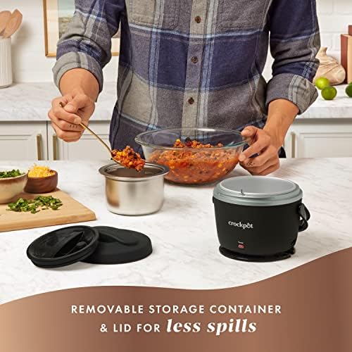 Crock-Pot Electric Lunch Box Food Warmer 20oz – Black Edition-67GG