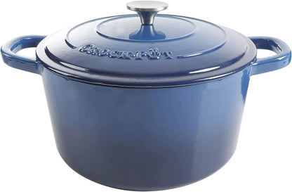 Crock-Pot 3 Quart Enameled Cast Iron Dutch Oven – Aqua Edition-AMS5