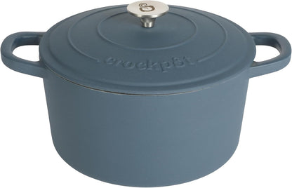 Crock-Pot 3 Quart Enameled Cast Iron Dutch Oven – Aqua Edition-AMS5