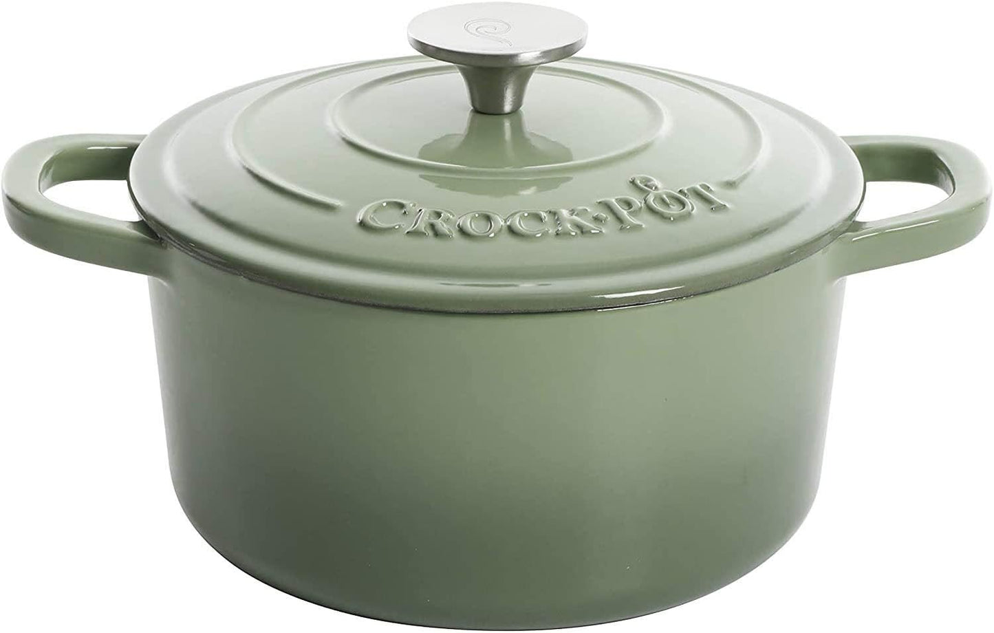 Crock-Pot 3 Quart Enameled Cast Iron Dutch Oven – Aqua Edition-AMS5