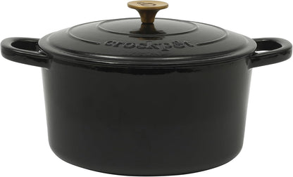 Crock-Pot 3 Quart Enameled Cast Iron Dutch Oven – Aqua Edition-AMS5