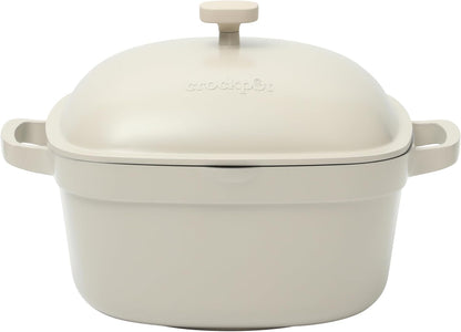 Crock-Pot 3 Quart Enameled Cast Iron Dutch Oven – Aqua Edition-AMS5